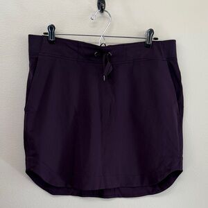 Athleta Women’s Plum Color Drawstring Skirt SzM